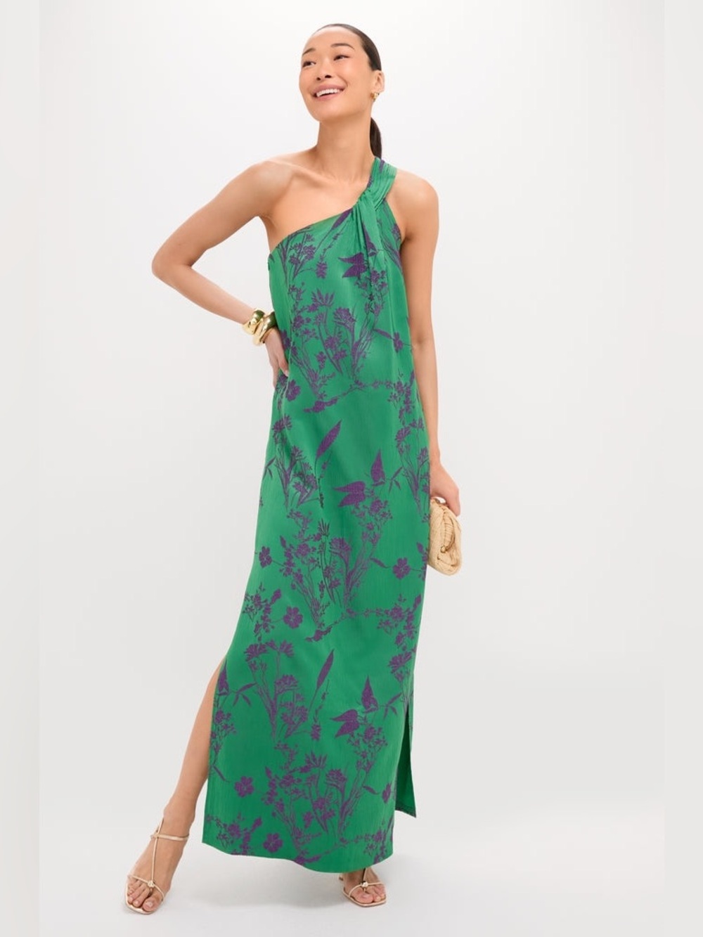 NWT Tuckernuck Pomander Place Soleil Gown Emerald Jacquard Size 2